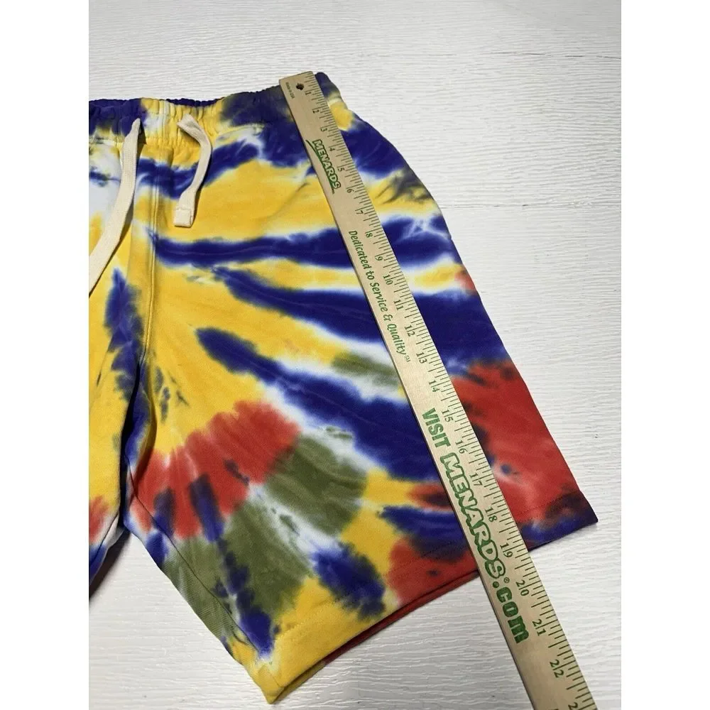 Billionaire Boys Club BB Illuminate Short Men M White Colorful Tie Dye Wash NWOT